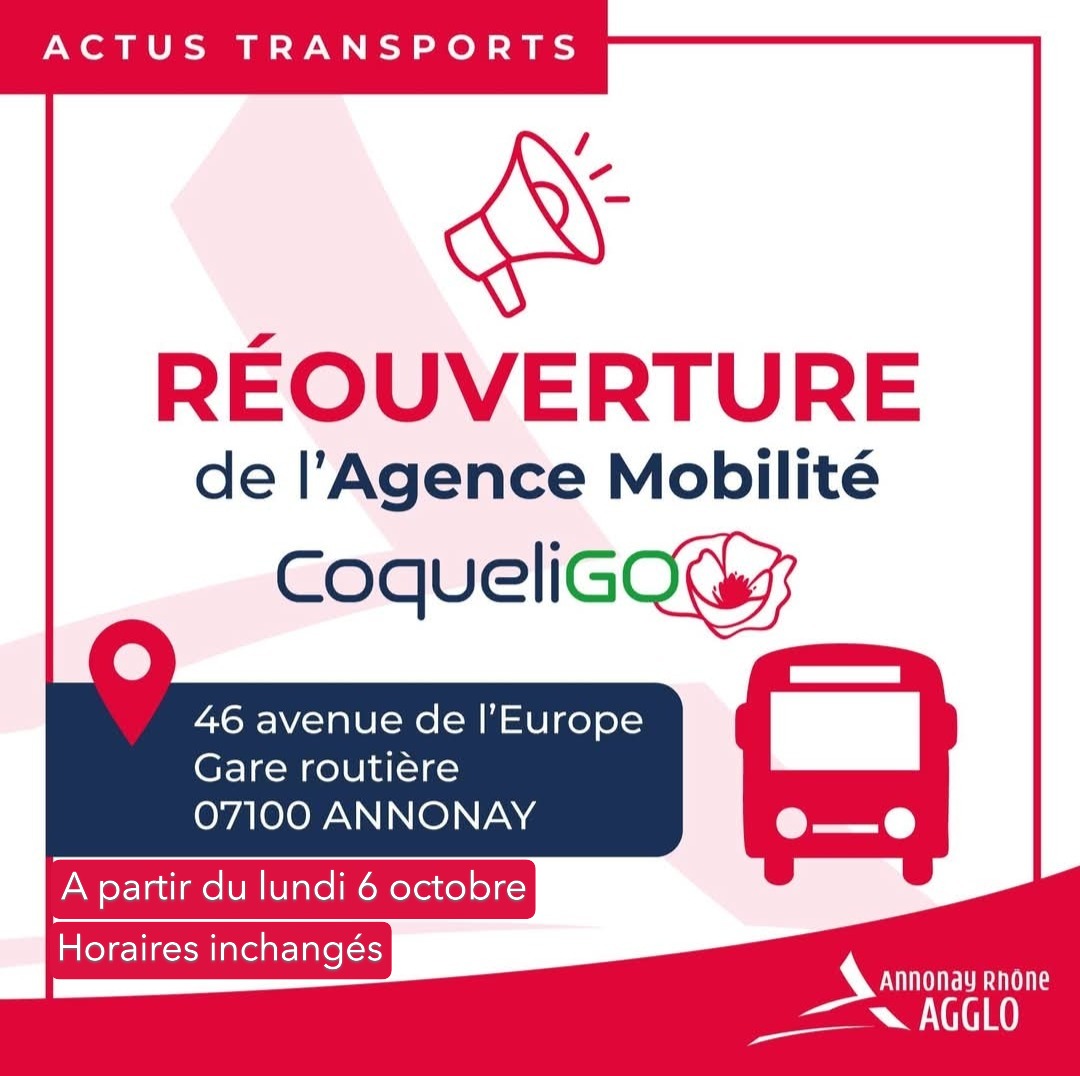 Réouverture agence mobilité
